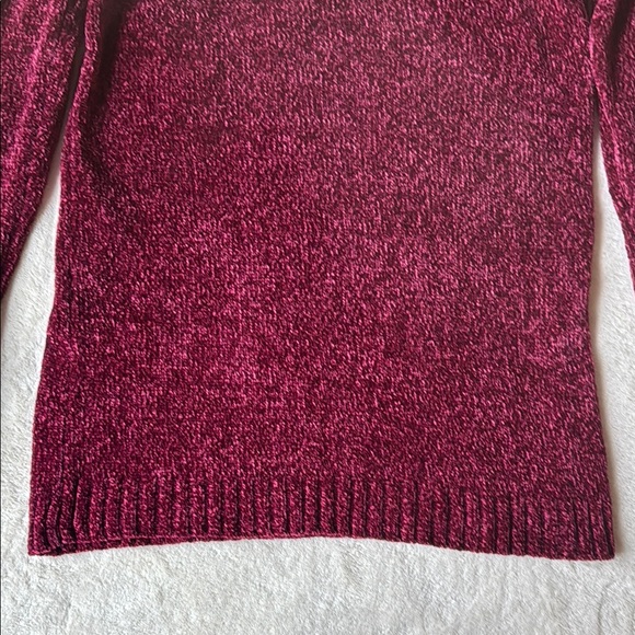 Karen Scott Red Cowl Neck Sweater with Plush Texture - Picture 5 of 5